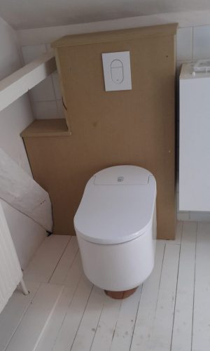 Plaatsing douche-toilet JH Workx sanitair